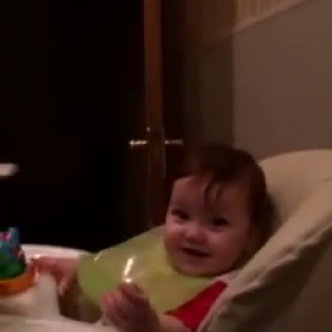 Baby's reaction to music